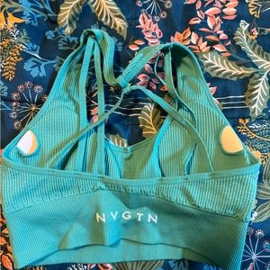 Nvgtn teal sports bra